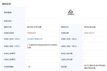 華為技術(shù)有限公司申請(qǐng)注冊(cè)“華為云山”圖形商標(biāo)