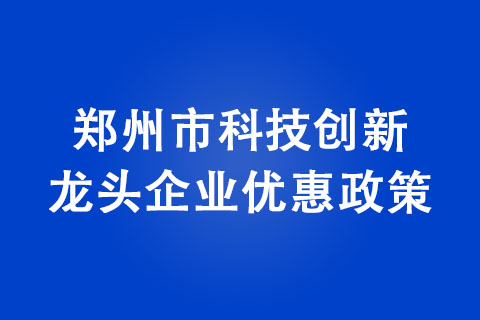 2022年鄭州市科技創(chuàng)新龍頭企業(yè)獎(jiǎng)勵(lì)政策
