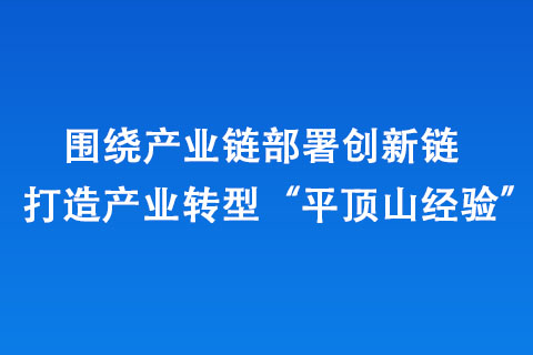 圍繞產(chǎn)業(yè)鏈部署創(chuàng)新鏈 打造產(chǎn)業(yè)轉(zhuǎn)型“平頂山經(jīng)驗”
